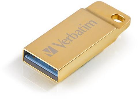 Mini Memoria USB 3.0 Verbatim con Portachiavi 32GB Oro - Miniatura 5