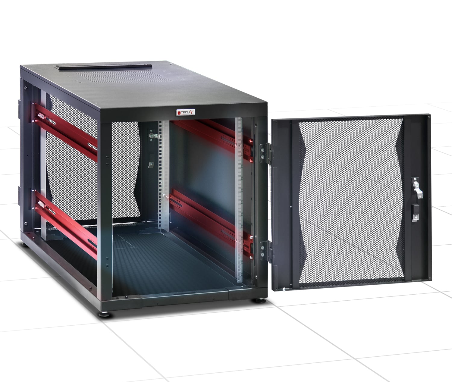 Armadio Server Rack 19'' 600x1000 14 Unita' Nero Flat Pack - Miniatura 5