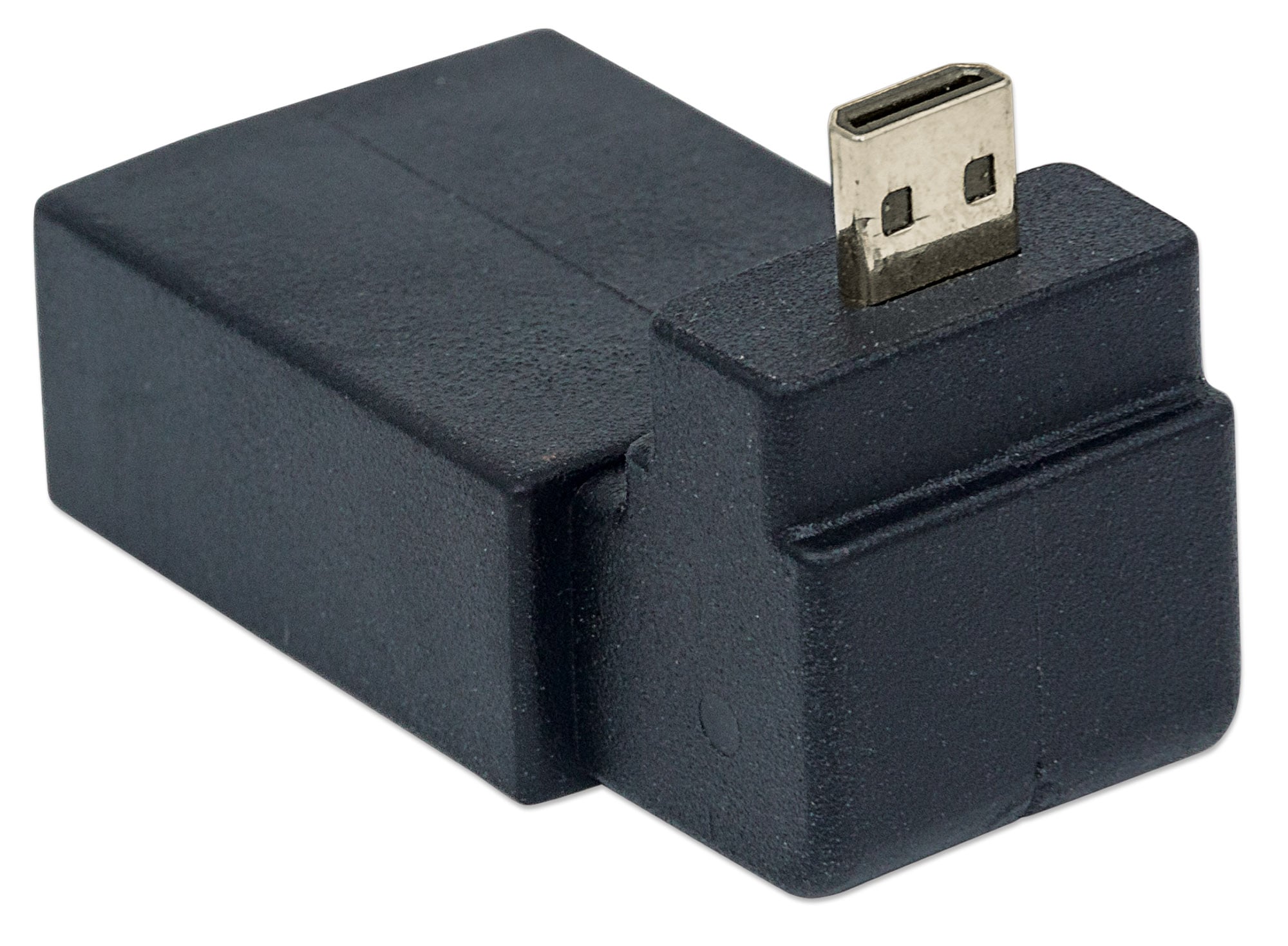 Adattatore HDMI A Femmina / Micro D Maschio Angolato Nero - Miniatura 5