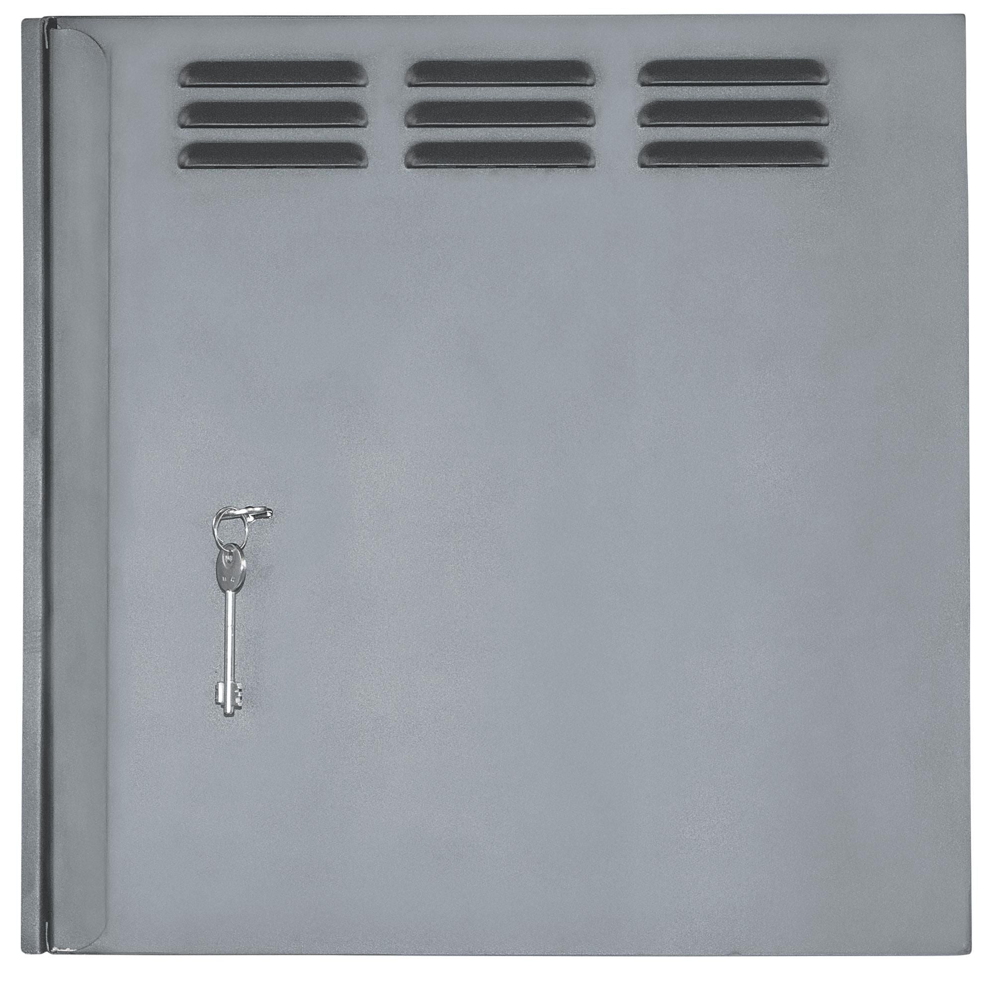 Armadio Rack 19'' a muro 9unità con serratura di sicurezza - Miniatura 5