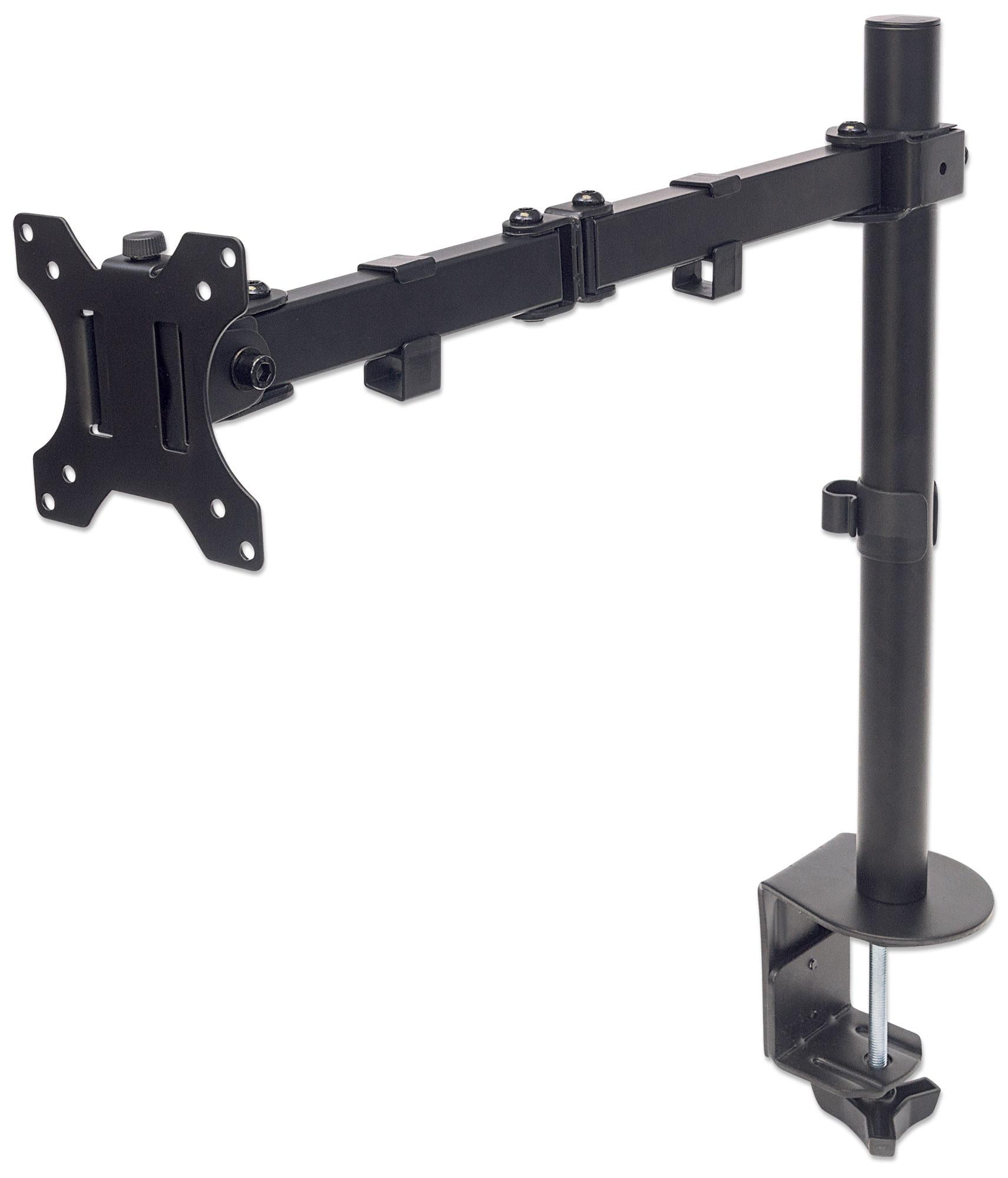 Supporto da Scrivania per Monitor 13-32'' Doppio Snodo di Regolazione - Miniatura 5