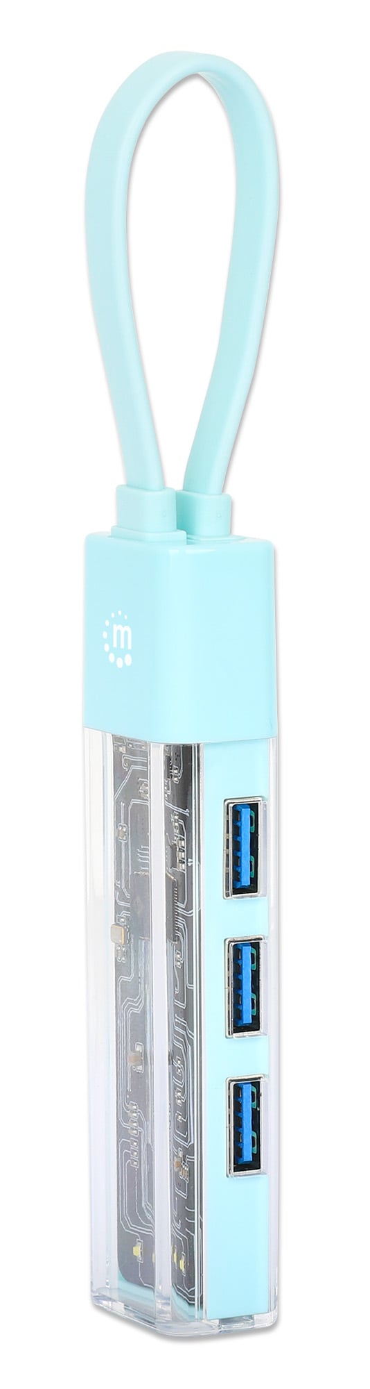 Hub Combo USB 3.2 USB-C™ e USB-A 4 Porte Verde Trasparente - Miniatura 5
