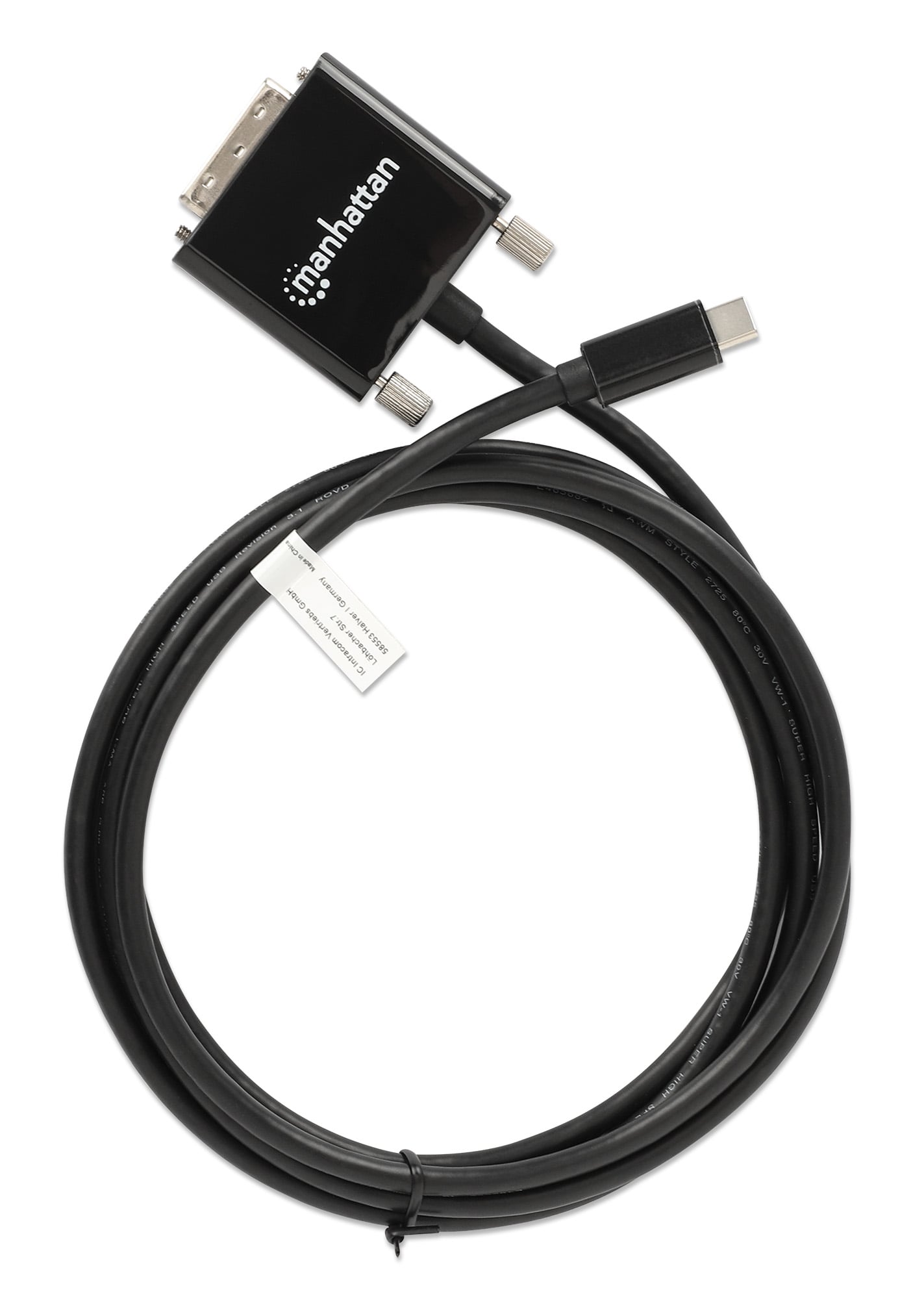 Cavo Adattatore USB-C™ Maschio a DVI Maschio 2m Nero - Miniatura 6