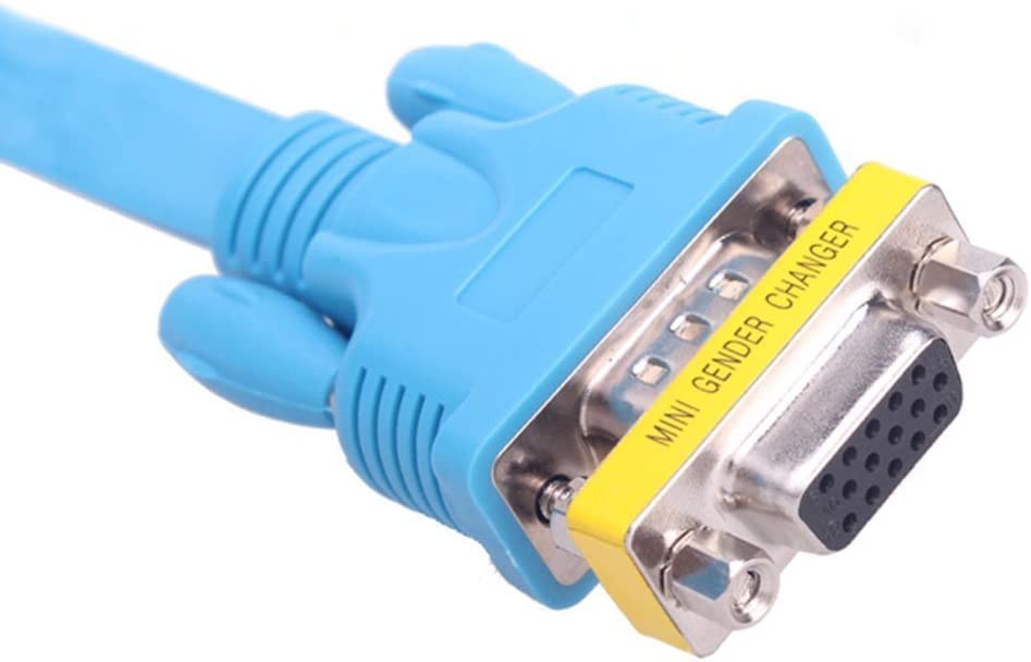 Mini Gender Changer VGA DB 15 poli HD F/F - Miniatura 6