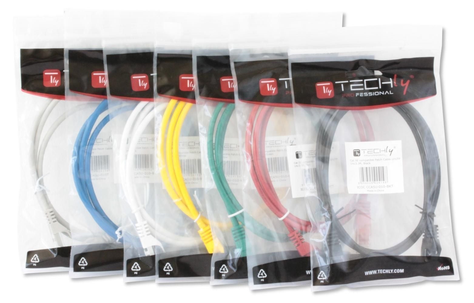 Cavo di rete Patch in CCA Cat.6 Nero UTP 10m - Miniatura 6