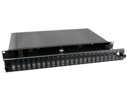 Cassetto Ottico 19'' 24 porte SC Duplex Nero Fisso - Miniatura 6