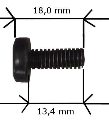 Kit Set 4 Viti 4 Dadi e 4 Rondelle per Montaggio Rack Nero - Miniatura 6