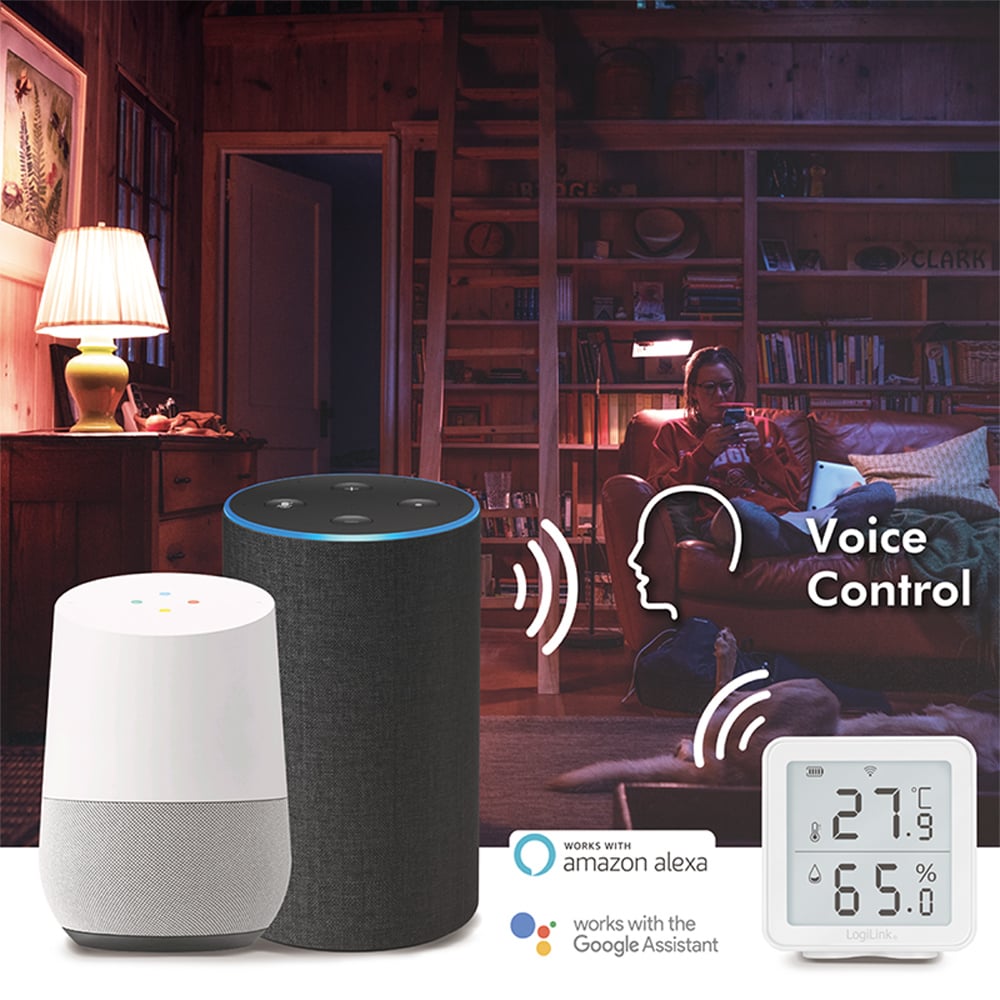 Termoigrometro Wireless Monitoraggio Remoto Wi-Fi App Smart Life - Miniatura 6