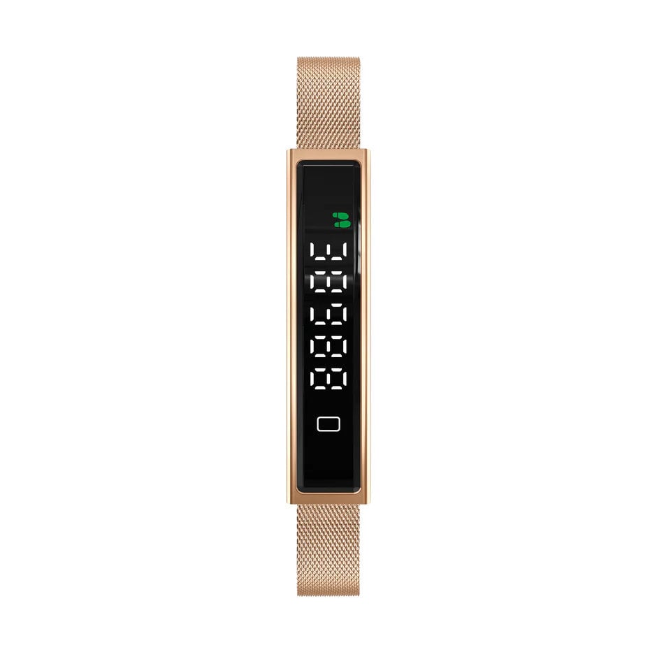 Bracciale Smart Fitness Bluetooth 5.3, Oro - Miniatura 6