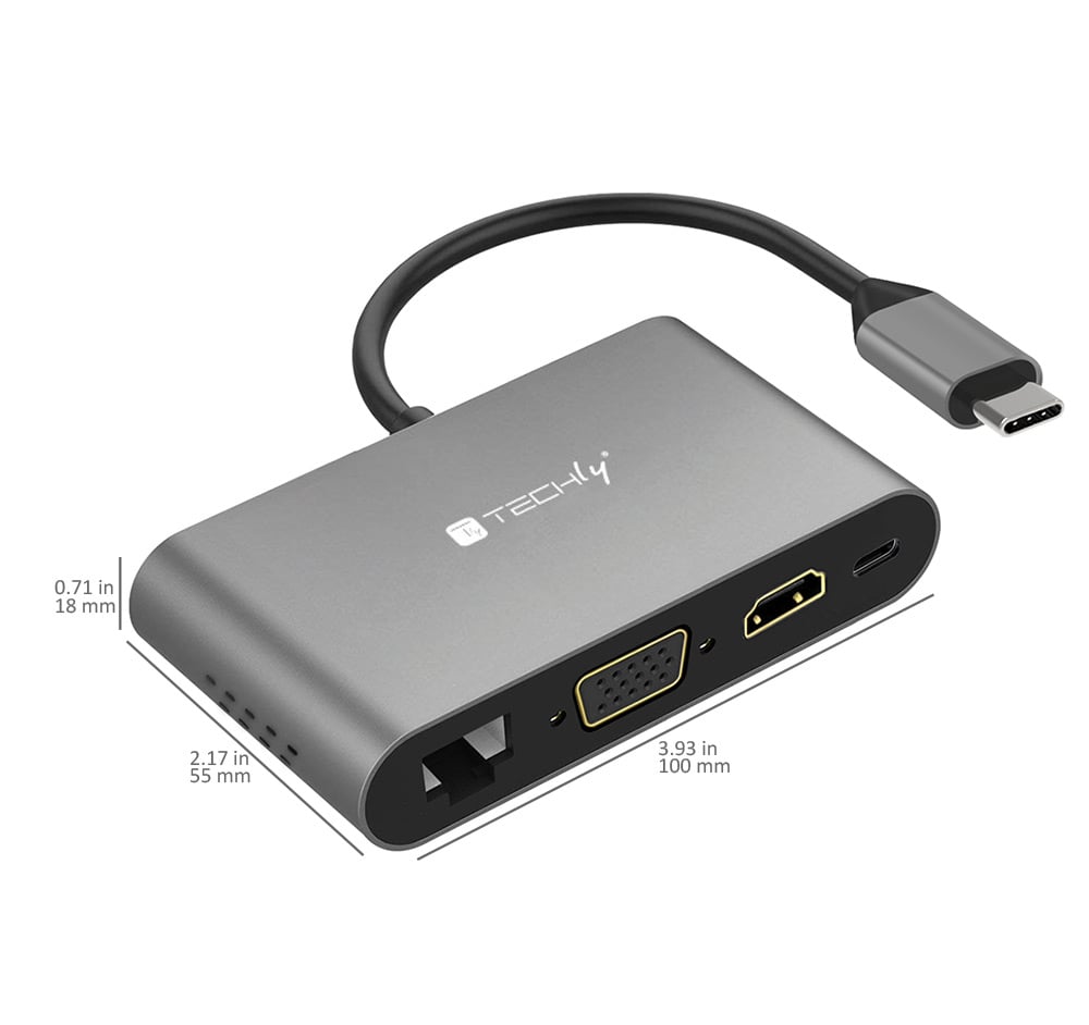 Docking Station USB-C™ SuperSpeed Multiporta USB HDMI VGA RJ45 MicroSD - Miniatura 6