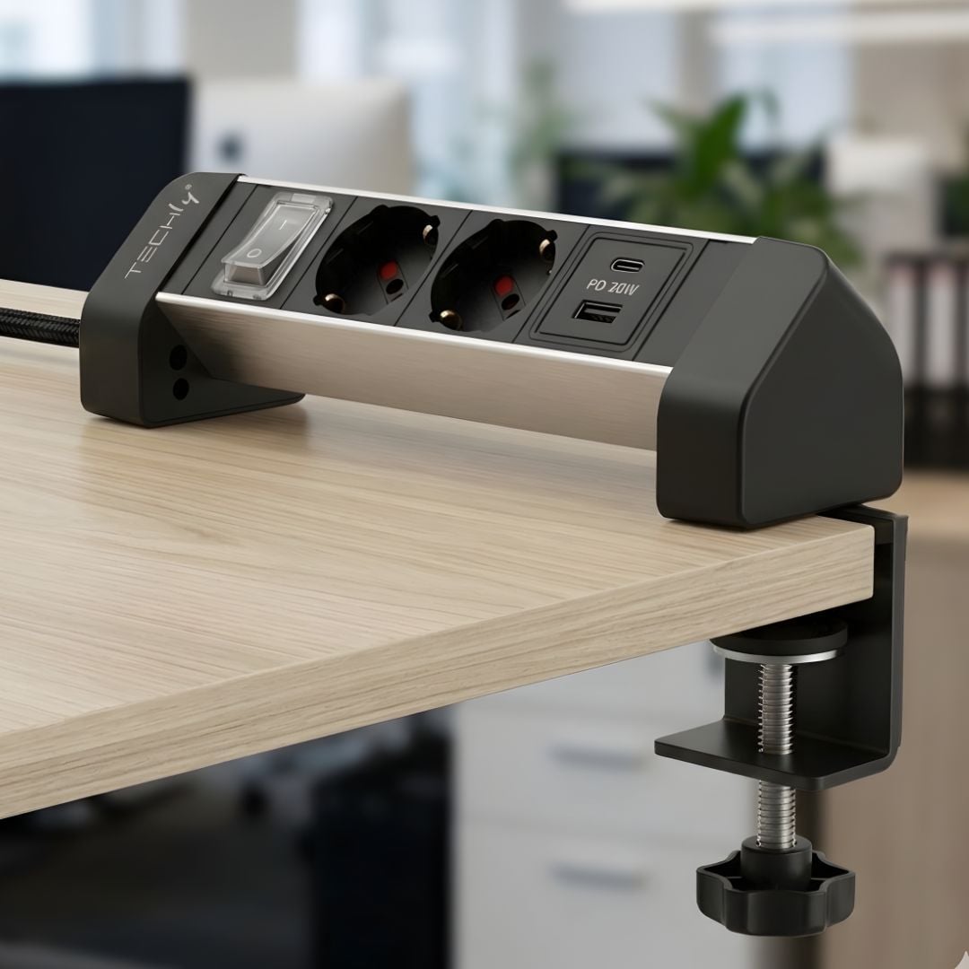Multipresa da Tavolo 2 prese Italiane Bipasso 1 USB-C™ e 1 USB-A - Miniatura 6