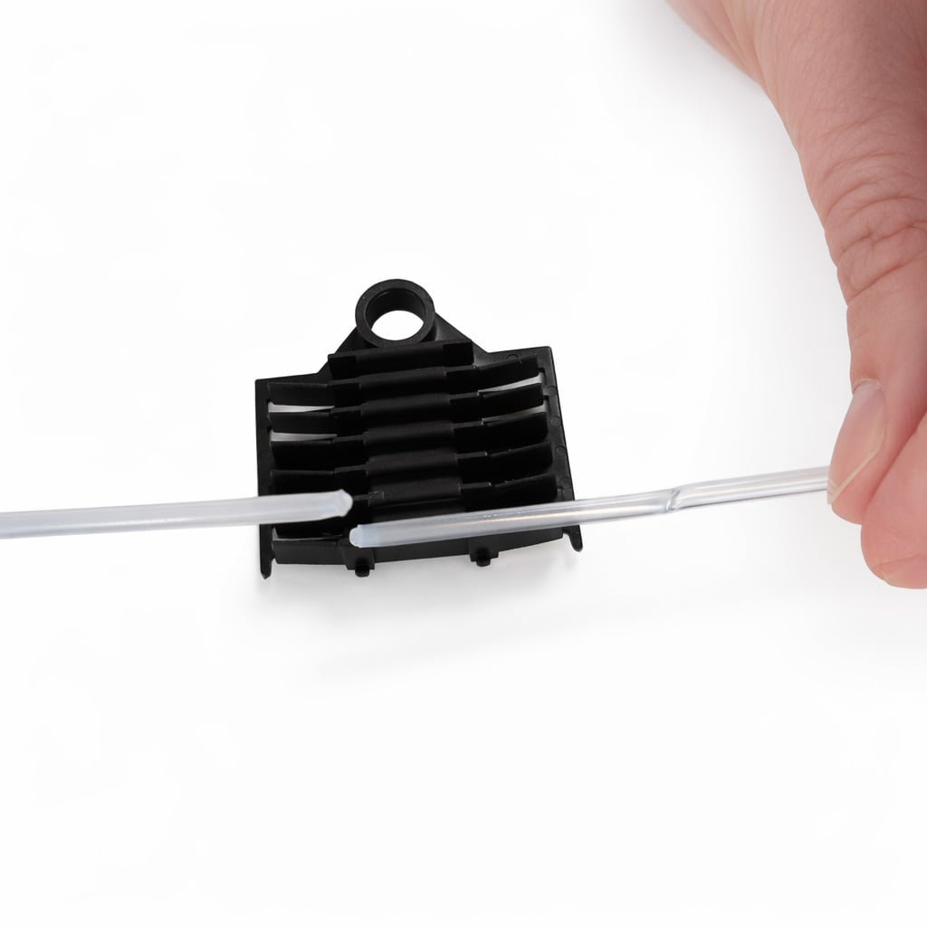 Supporto a Pettine per 12 Giunti in Fibra Ottica Termoretraibili, Nero - Miniatura 6