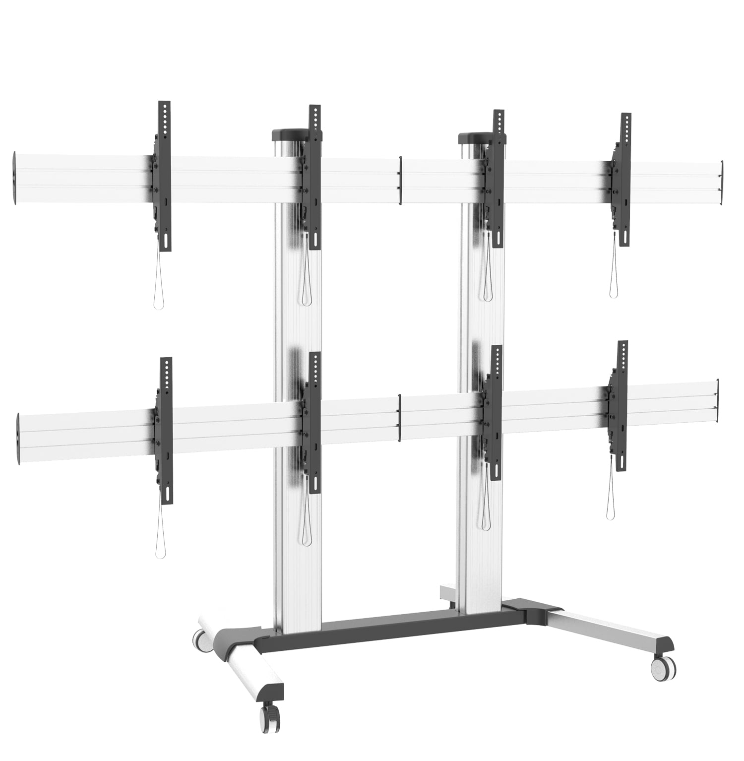 Supporto a Pavimento per 4 TV LCD/LED 32-60'' per Video Wall - Miniatura 6