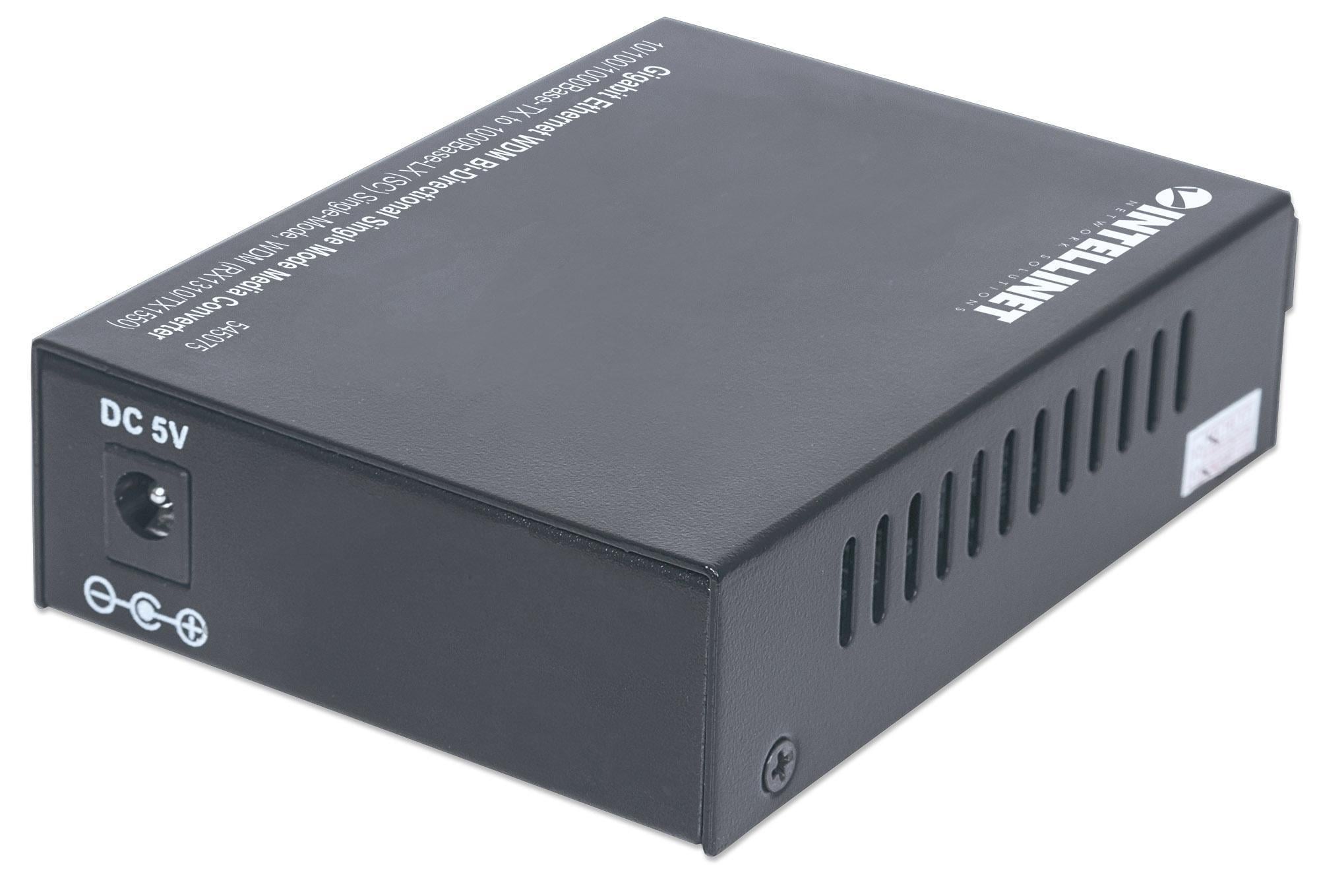 Media converter Gigabit Ethernet WDM Bidirezionale Single Mode RX1310/TX1550 - Miniatura 6