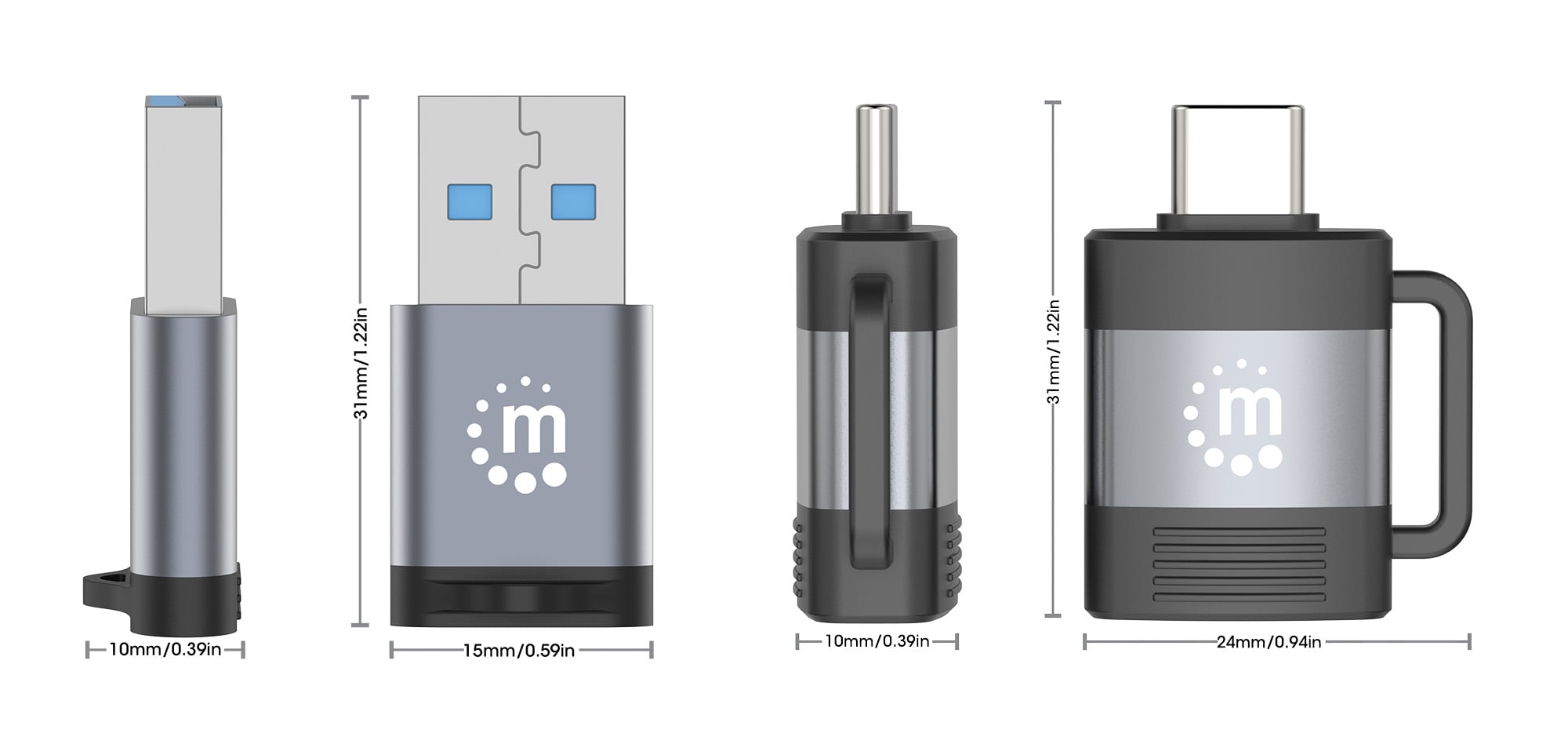 Set 2 Adattatori USB-C™ a USB-A & USB-A a USB-C™ - Miniatura 6