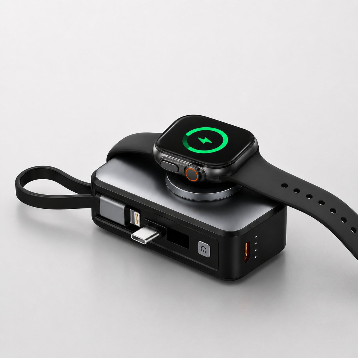 Mini Powerbank 3in1 5000 mAh con 2 porte USB-C™, Nero - Miniatura 6