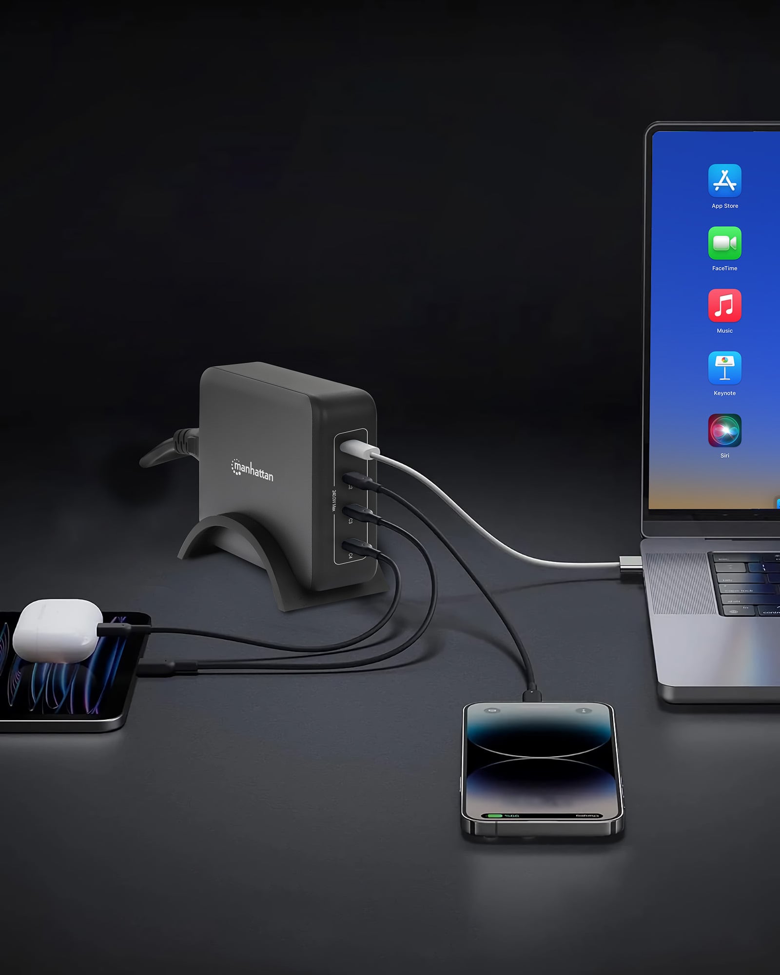 Stazione di Ricarica USB-C™ Power Delivery 4 Porte GaN 240W / PD3.2 - Miniatura 6