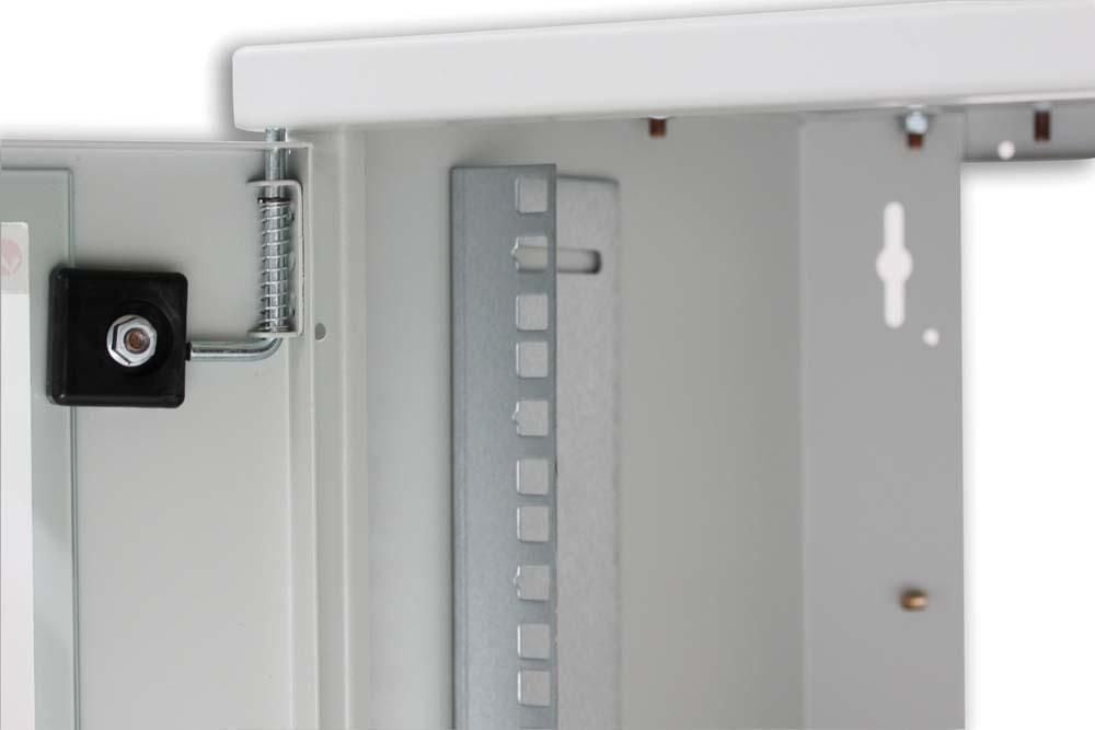 Armadio Rack 19'' a muro 16 unità prof. 400 Grigio Assemblato - Miniatura 6