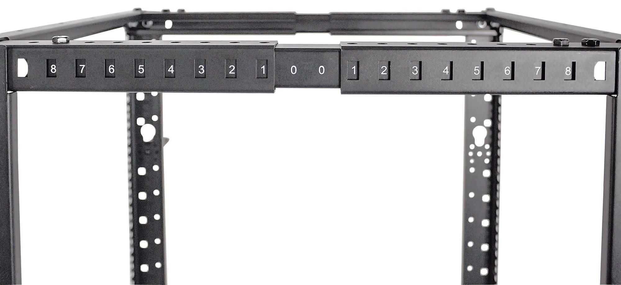 Open Frame Rack 19'' 4 Montanti 26U con profondità regolabile - Miniatura 6