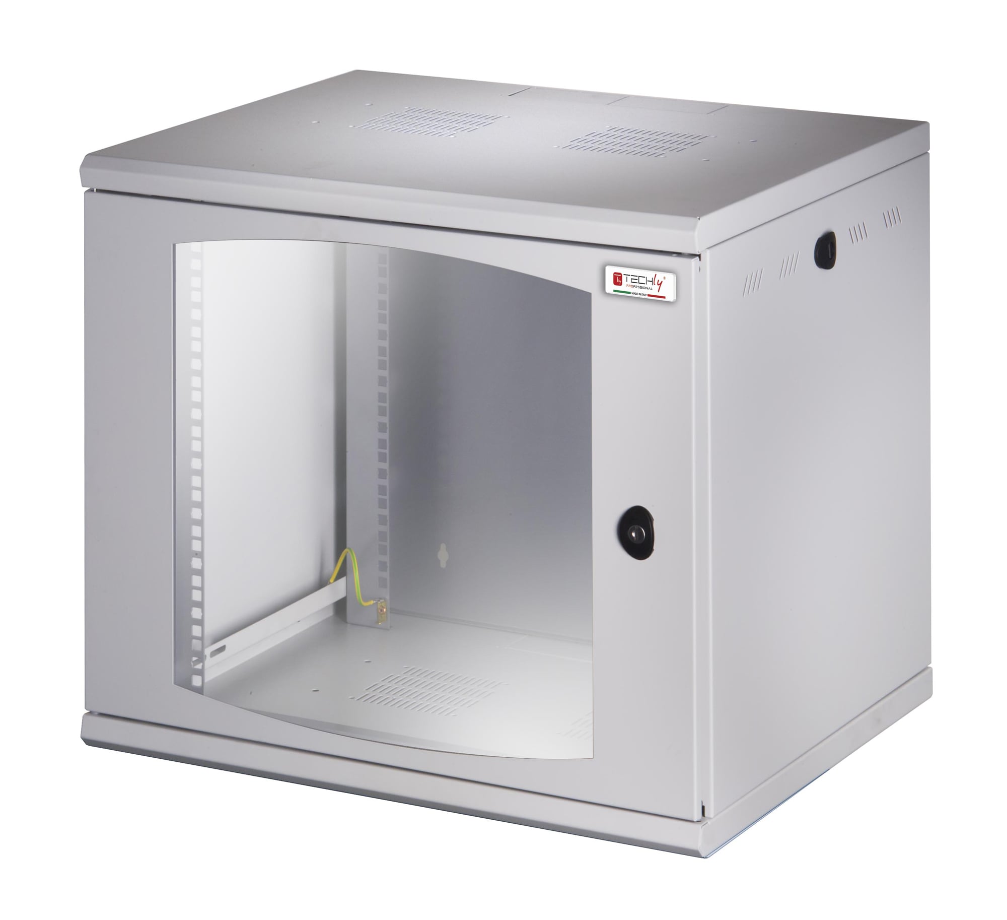 Armadio Rack 19'' a muro 10 unità sezione unica prof. 500mm Nero - Miniatura 6