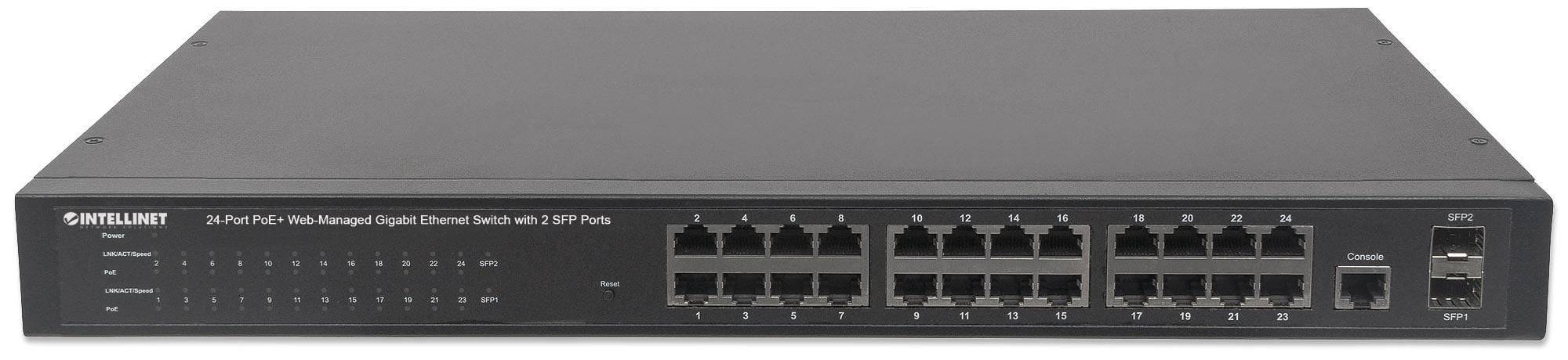 Switch 24 Porte PoE Web-Managed Gigabit Ethernet con 2 Porte SFP - Miniatura 6