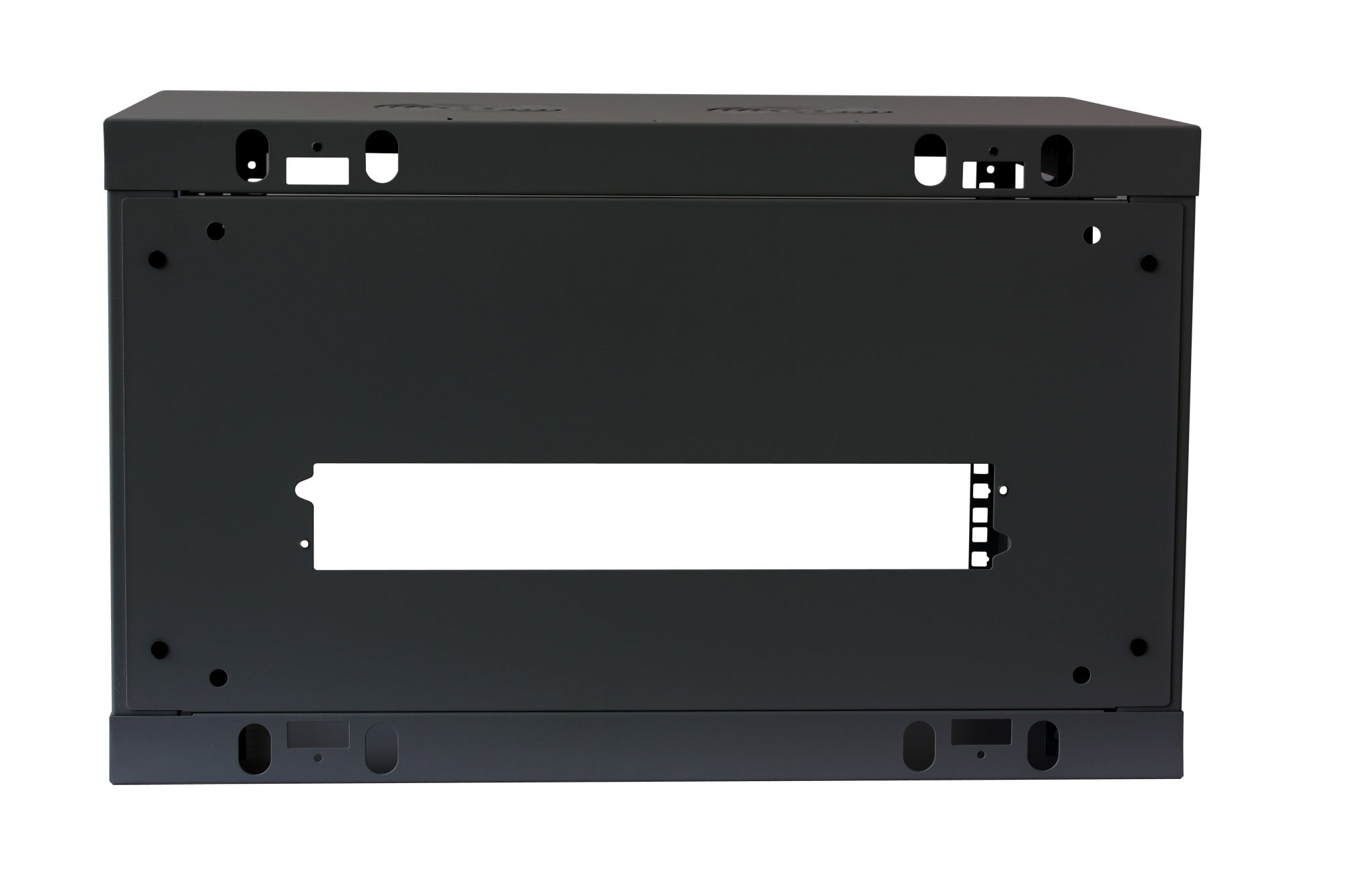 Armadio Rack 19'' a muro 6 unità sezione unica prof. 450mm Nero - Miniatura 6