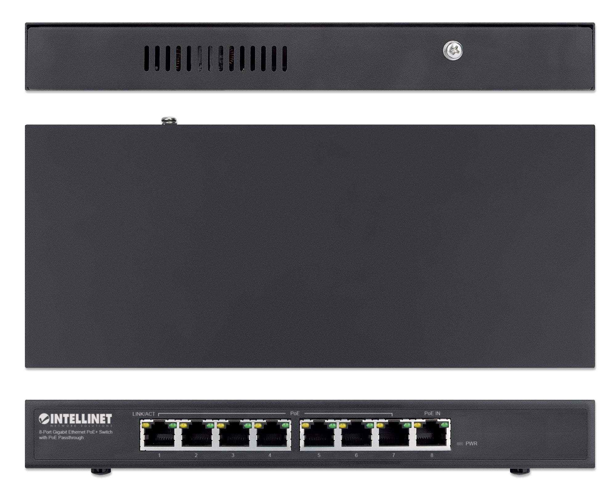 Switch PoE+ Gigabit Ethernet a 8 porte con passthrough PoE - Miniatura 6