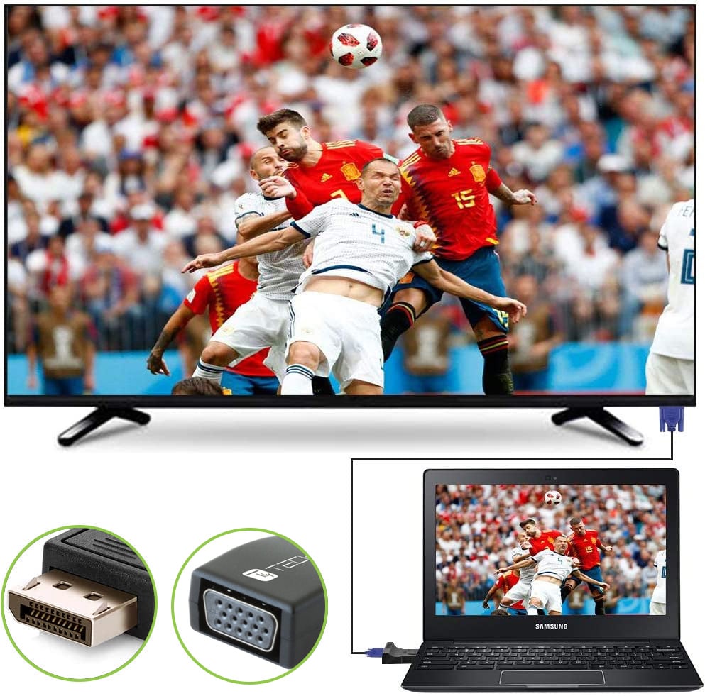 Convertitore DisplayPort v.1.2 M a VGA F compatto - Miniatura 6