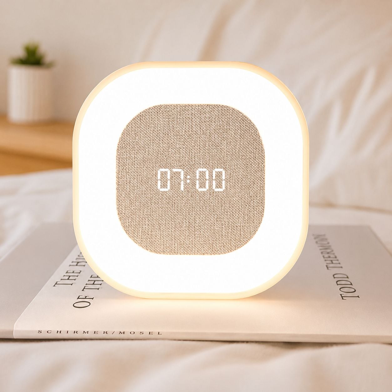Sveglia Wireless Multifunzione con Luce Notturna Regolabile - Miniatura 6