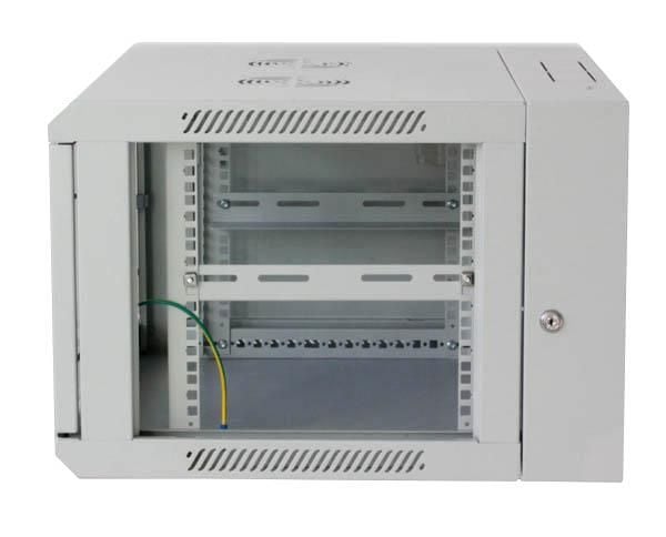 Armadio Rack 19'' a muro 9 unità due sezioni Grigio - Miniatura 6