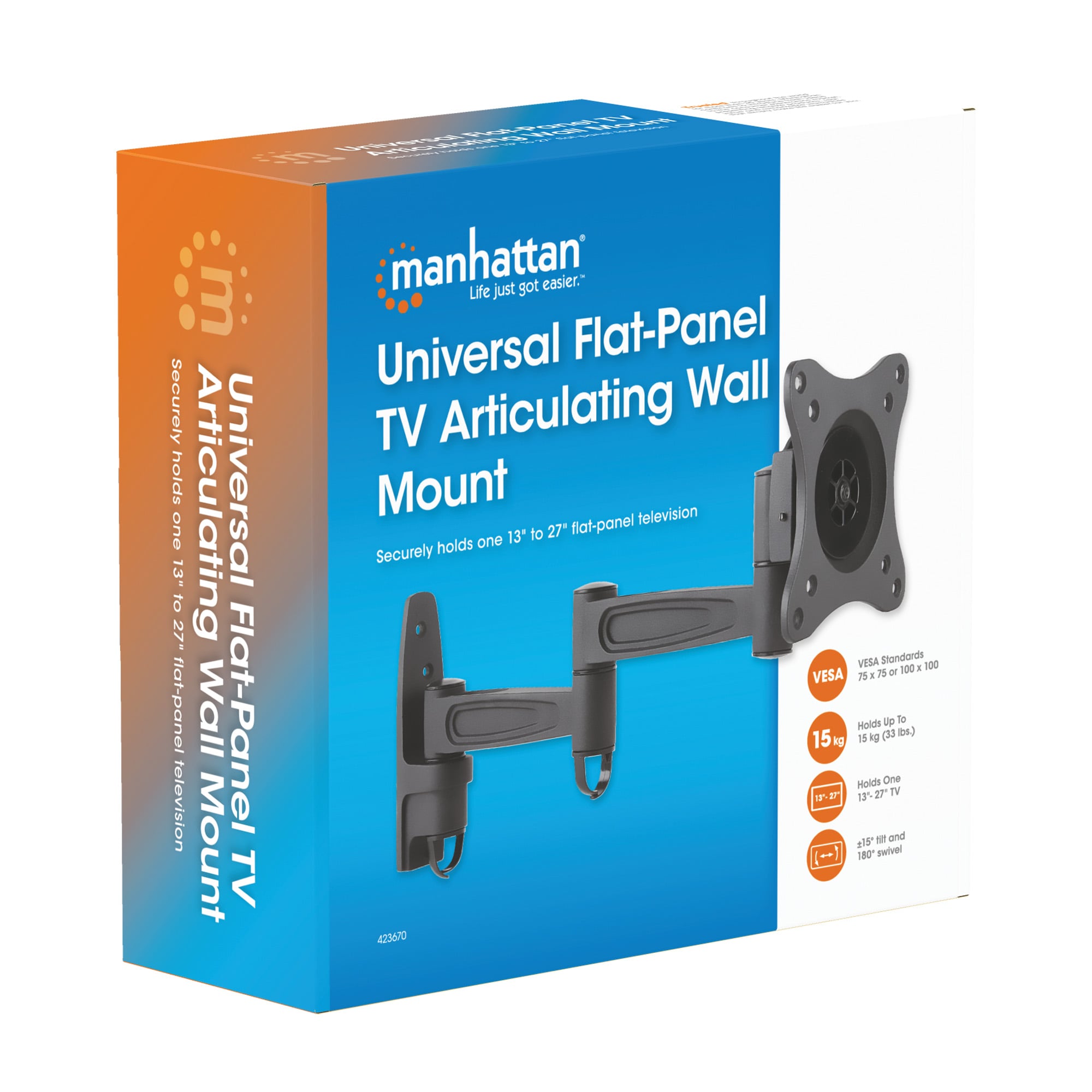 Supporto a Muro Universale Articolato per TV Flat-Panel - Miniatura 6
