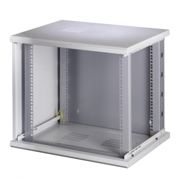 Armadio Rack 19'' a muro 16 unità sezione unica prof. 500mm Nero - Miniatura 6