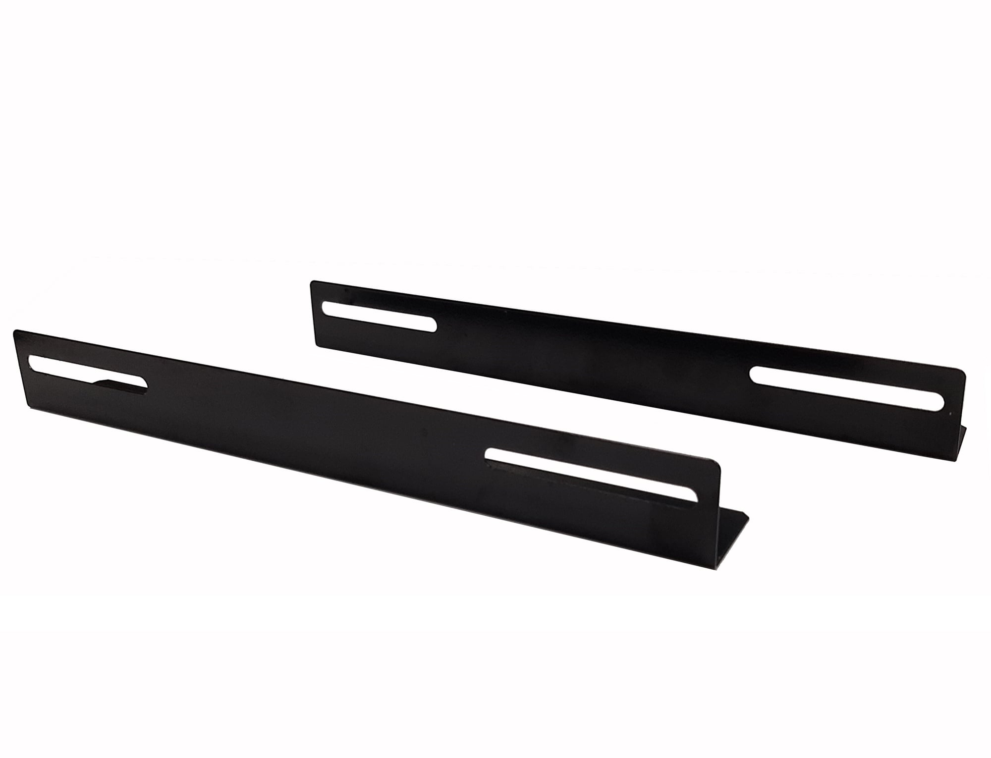 Coppia staffe a L Laterale per Rack 19'' a Muro Prof. 450mm Nero - Miniatura 6