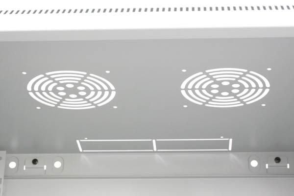 Armadio Rack 19'' a muro 12 unità sezione unica prof. 450mm Grigio - Miniatura 6