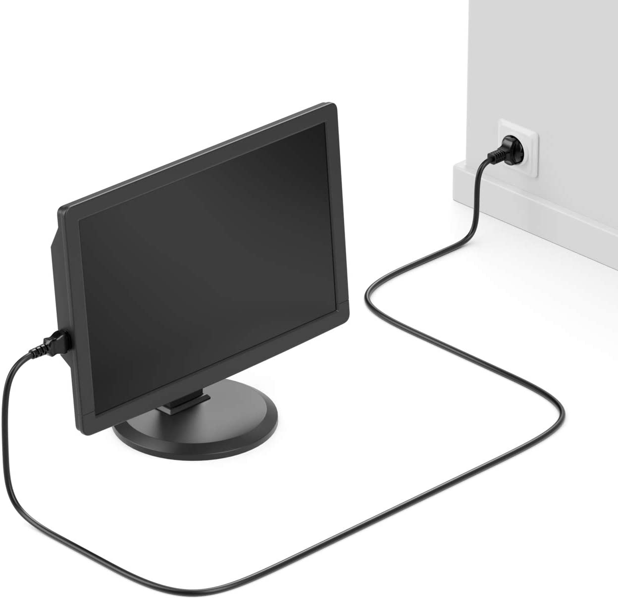 Cavo alimentazione C13 F a Schuko 1,8 mt nero - Miniatura 7
