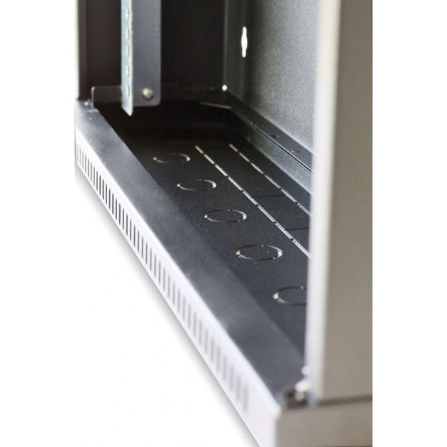 Armadio Rack 19'' Flat a muro p.15cm 6 unità sezione unica Grigio - Miniatura 7