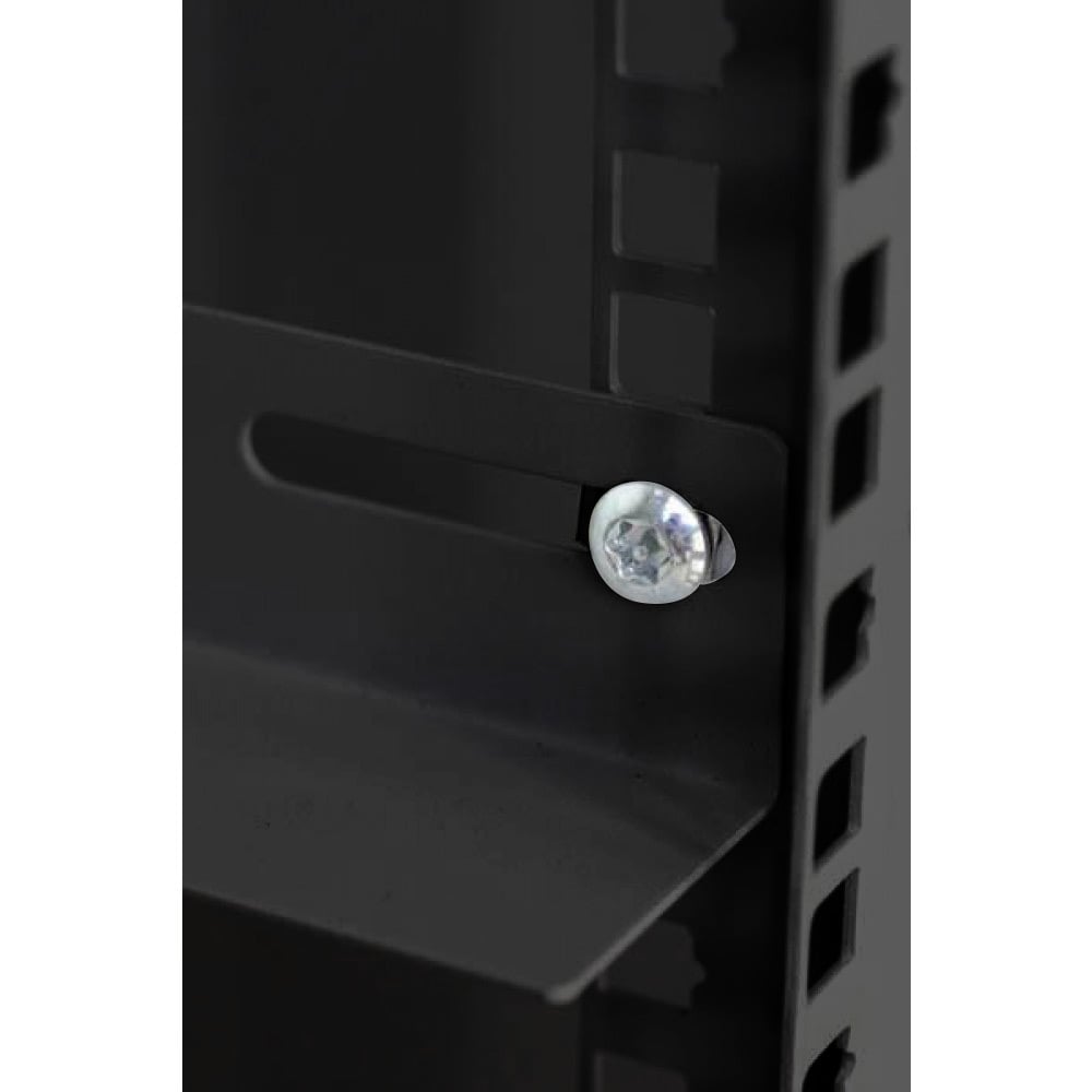 Armadio Rack 19'' a muro 9 unità due sezioni Nero - Miniatura 7