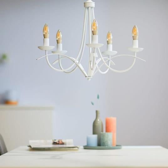Lampadina Intelligente Candela E14 Ambra Calda 4,9W LED a Filamento Alexa Google Assistant Classe F, R5141 - Miniatura 7