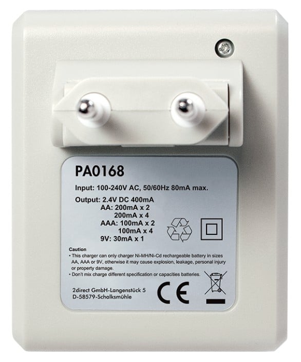 Caricabatterie per AA / AAA / 9V Ni-MH / Ni-Cd - Miniatura 7