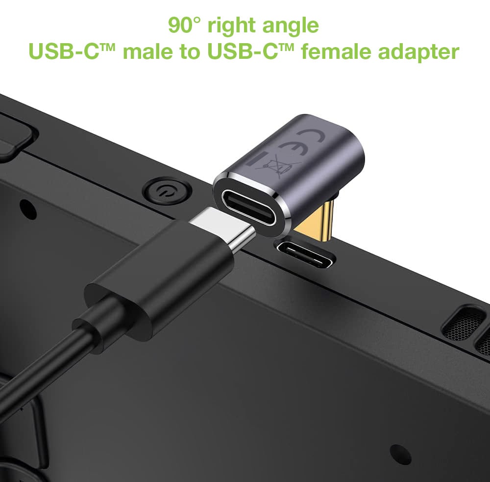 Adattatore USB-C™ Maschio/Femmina Angolato 90° 40Gbps 4K e 8K - Miniatura 7