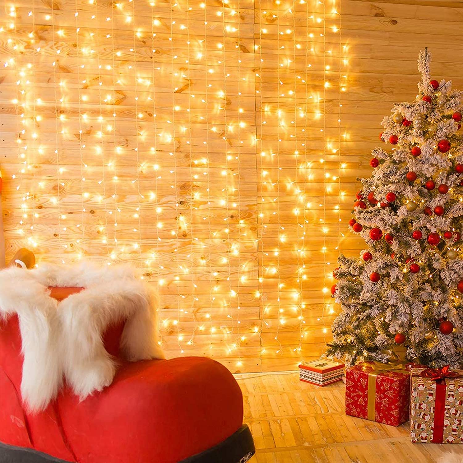 Tenda Natalizia Luminosa 300 LED e Telecomando - Miniatura 7