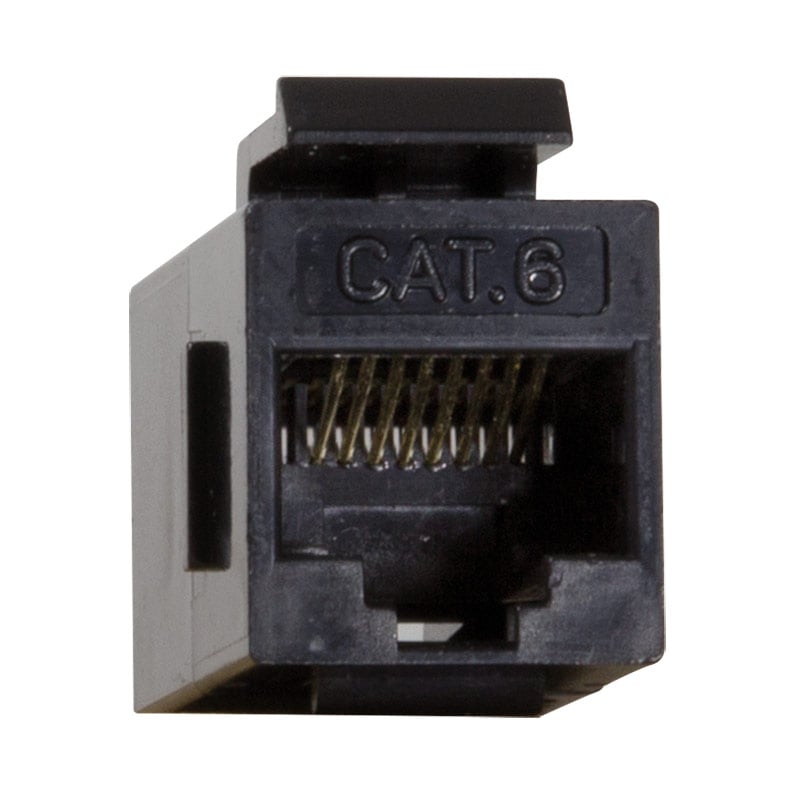 Accoppiatore RJ45 F/F UTP Cat6 Keystone Nero - Miniatura 7