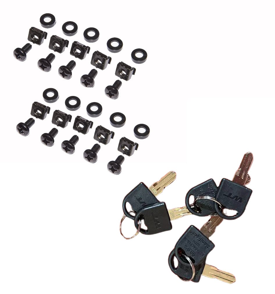 Armadio Rack 19'' a muro 15 unità sezione unica prof. 450 mm Nero - Miniatura 7