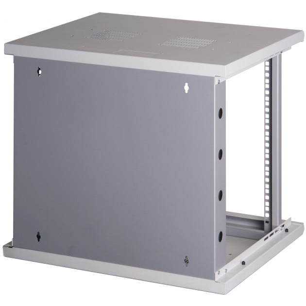 Armadio Rack 19'' a muro 16 unità sezione unica prof. 500mm Nero - Miniatura 7