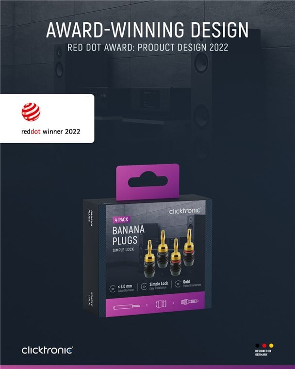 Connettore a Banana SimpleLock 6.0 mm² 2 coppie (2x2 connettori) - Miniatura 7