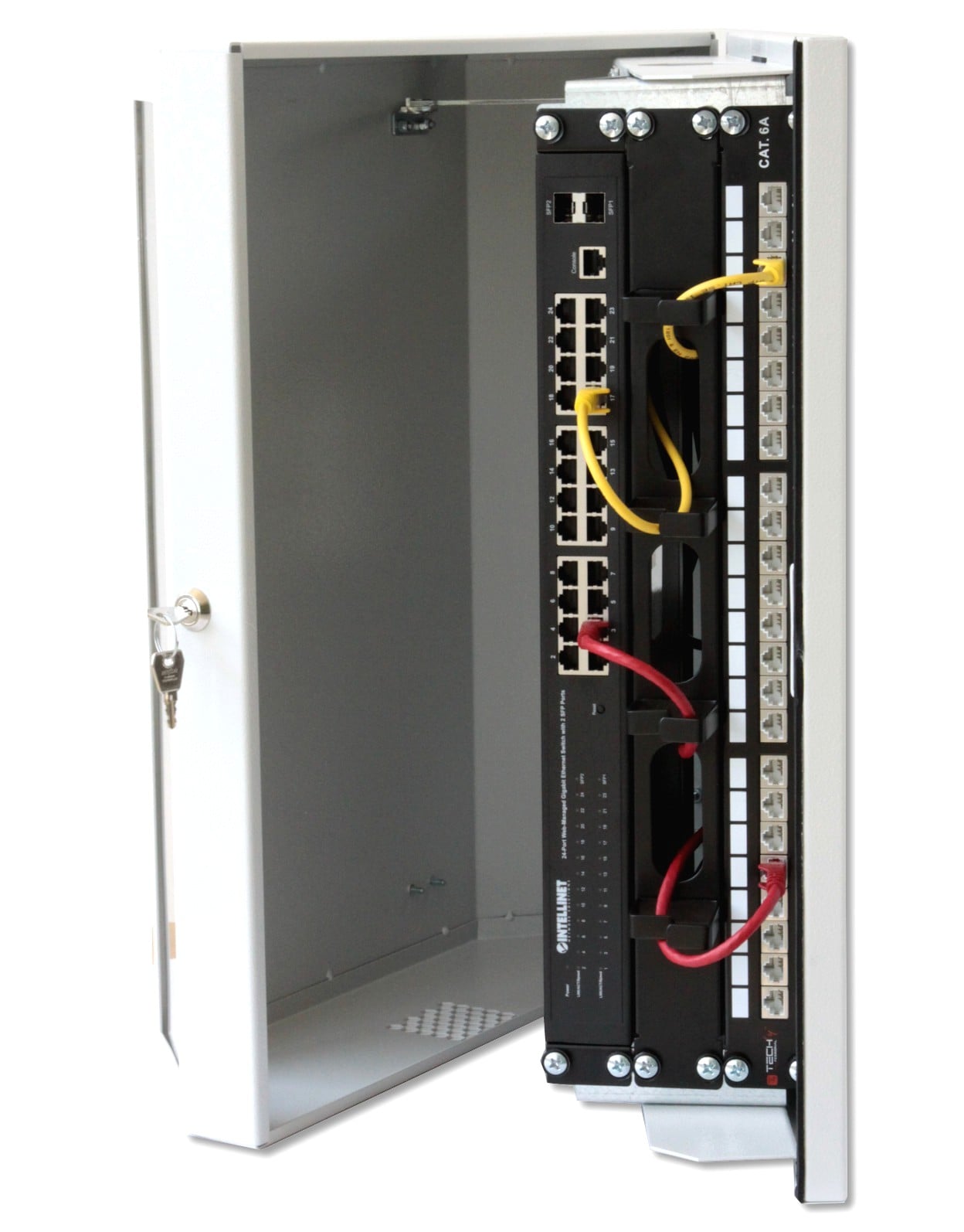 Armadio a muro 19'' Flat 9 Unità Bianco RAL9016 - Miniatura 7