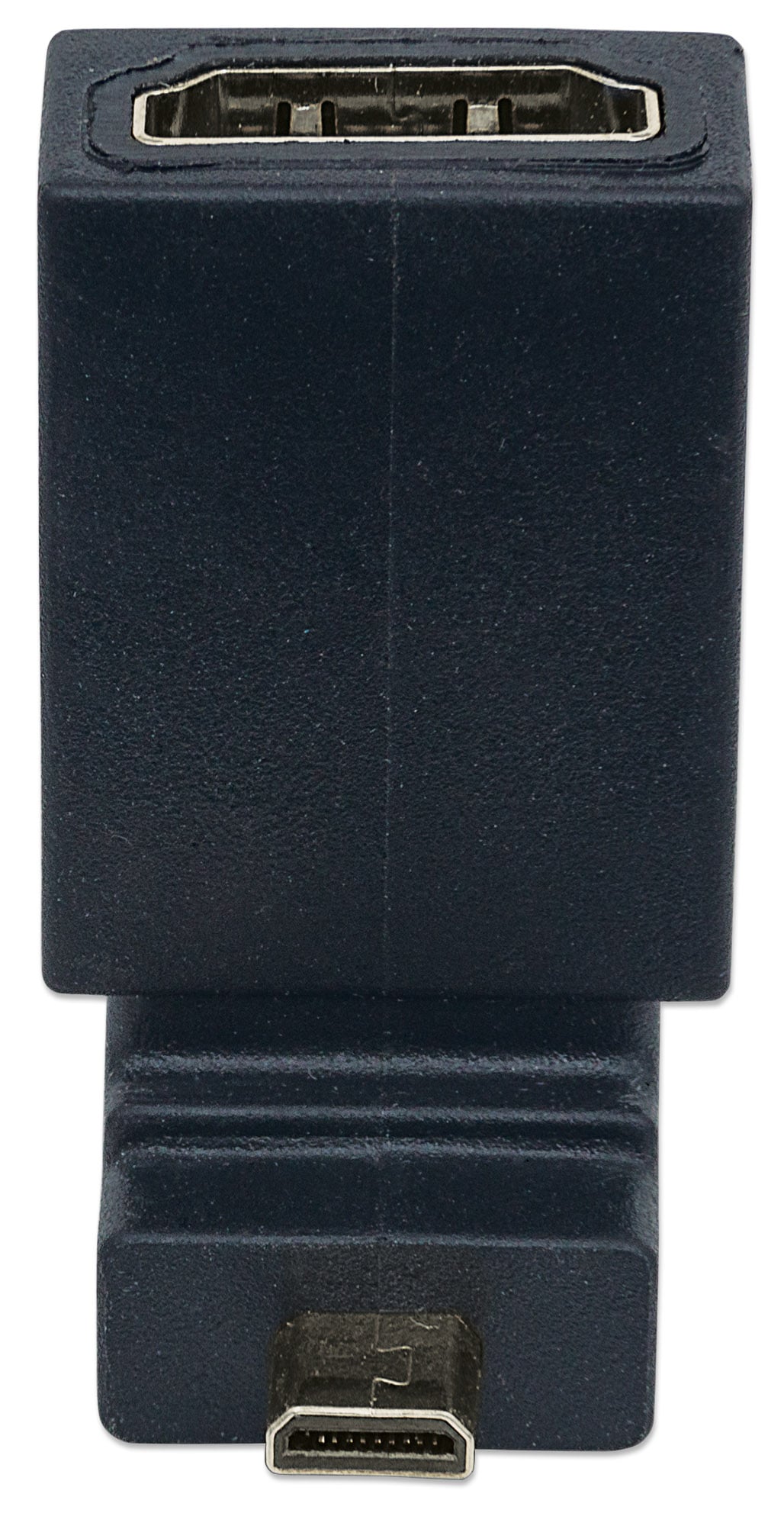 Adattatore HDMI A Femmina / Micro D Maschio Angolato Nero - Miniatura 7