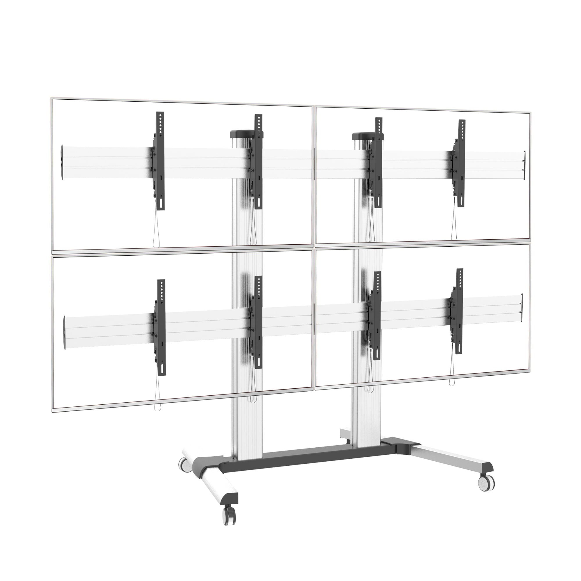 Supporto a Pavimento per 4 TV LCD/LED 32-60'' per Video Wall - Miniatura 7