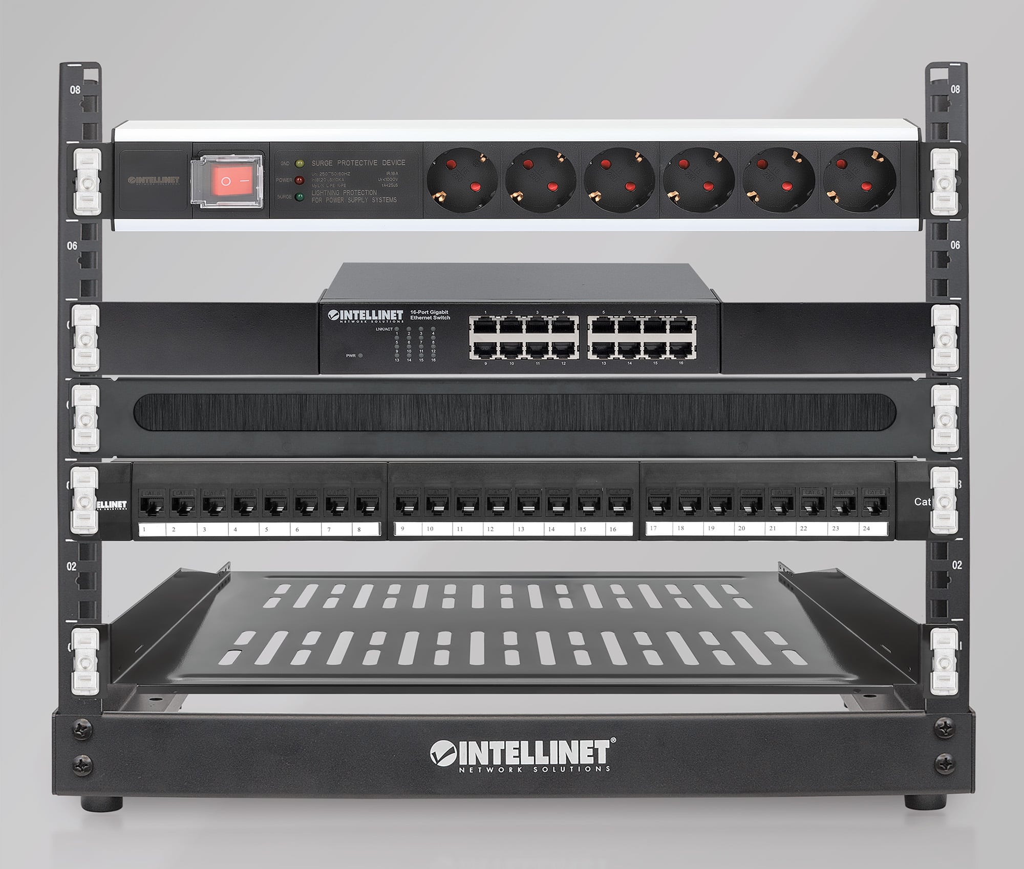 Confezione da 2 pz Clip di Montaggio su Rack 1U Senza Attrezzi - Miniatura 7