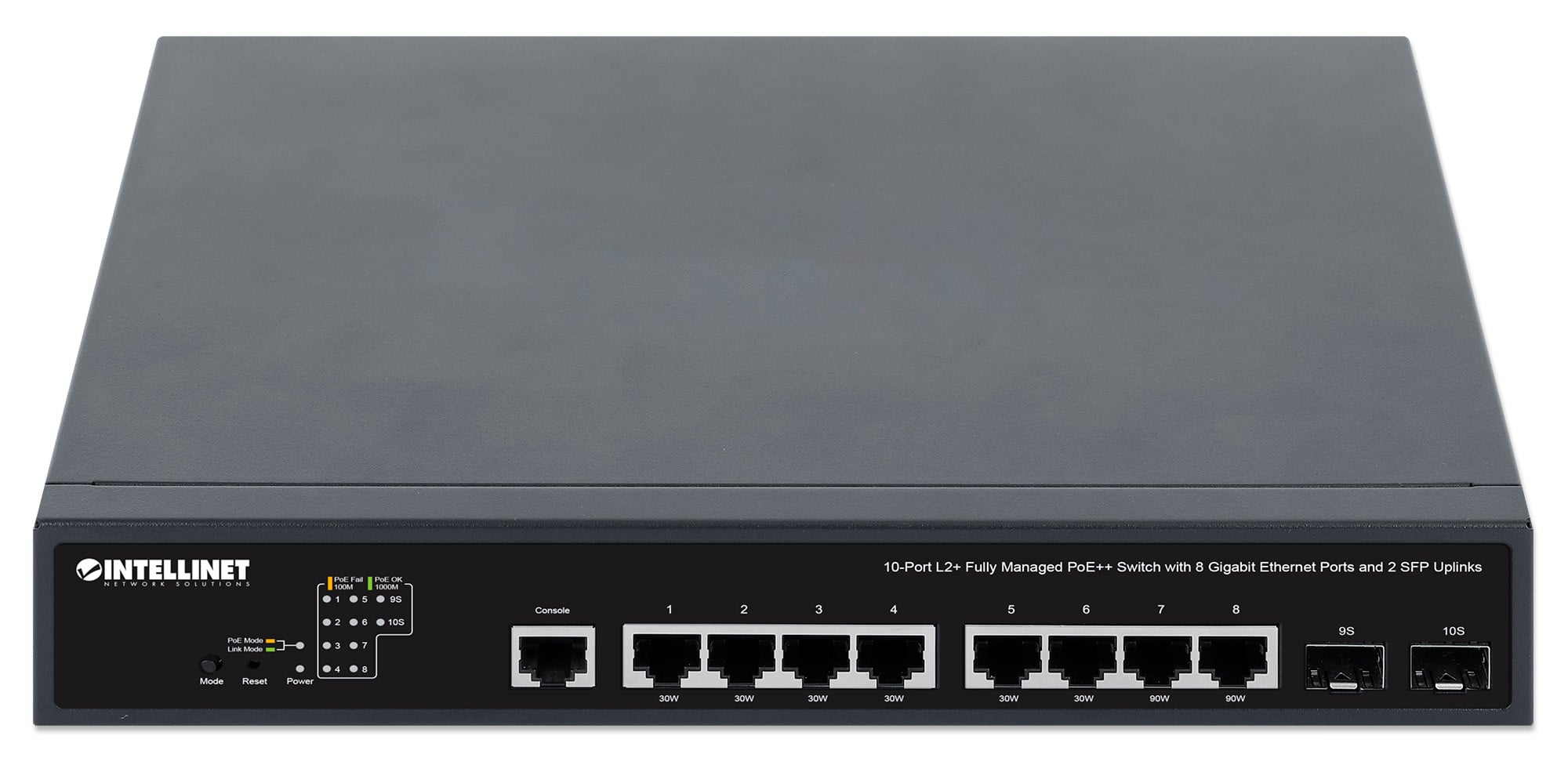 Switch PoE++ 10 porte L2 Fully Managed con 8 porte Ethernet Gigabit e 2 SFP Uplink - Miniatura 7